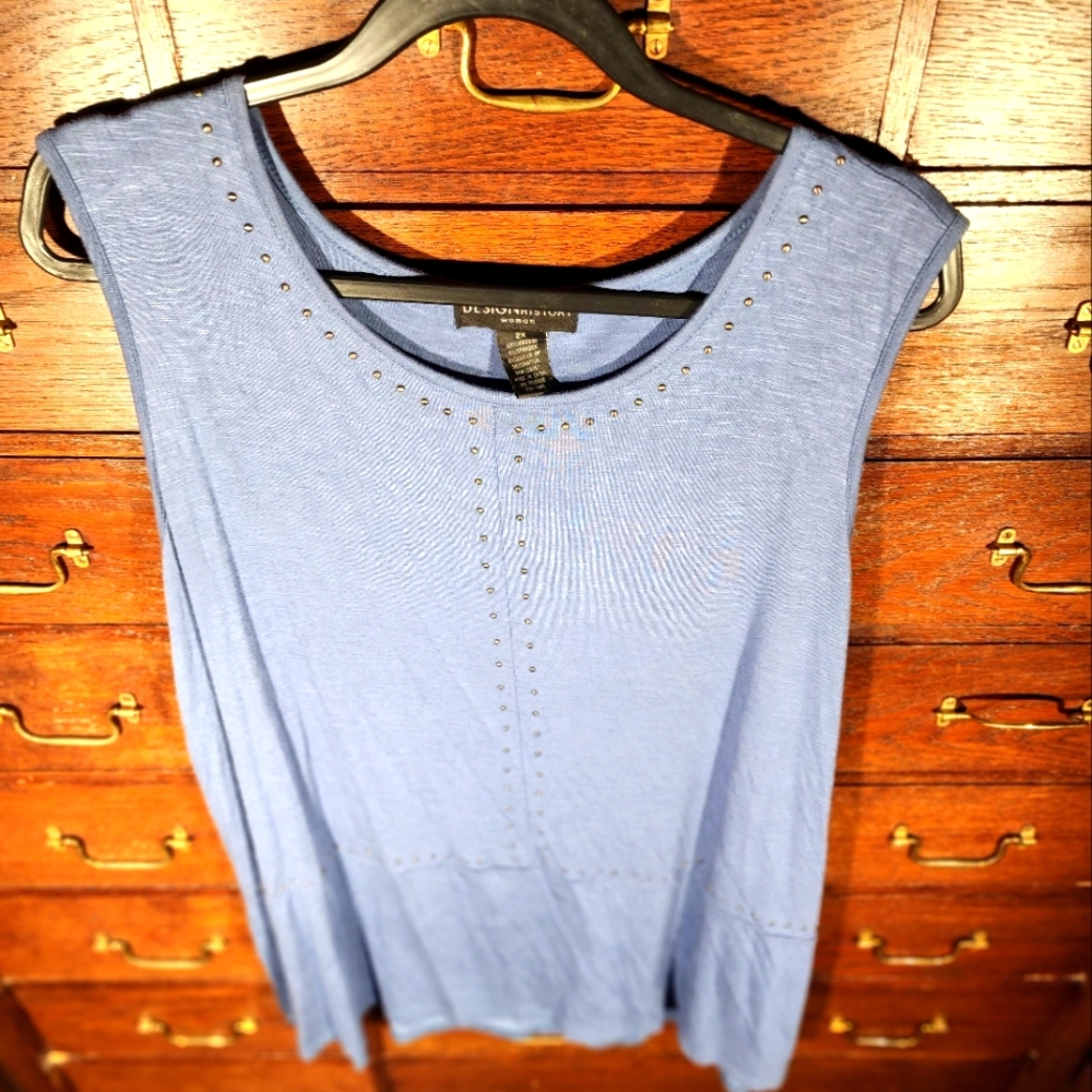 Design Story Blue Tunic 2X